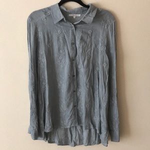Miss Me embroidered button up